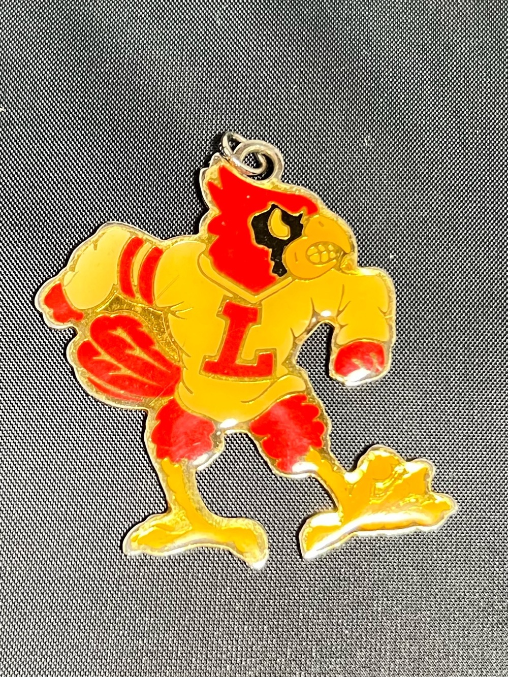 Vintage College Traditions Louisville Cardinals Mascot Necklace Pendant 80’s